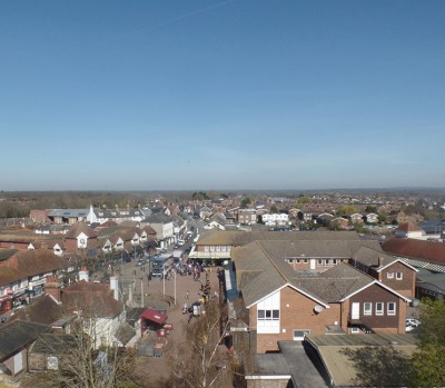 Photo of aerial view of Hailsham town centre
