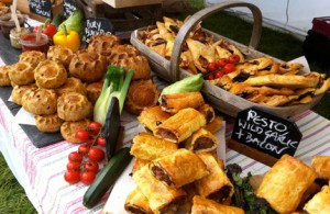 Market stall pastries