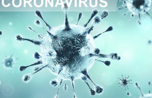 Image of microscopic coronavirus