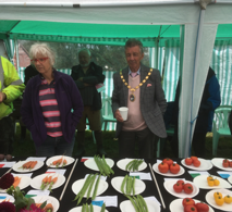 Photo of Mayor Cllr Paul Holbrook at 2021 Allotment Summer Show