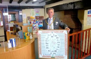Photo of Mayor Cllr Paul Holbrook in the Town Council office reception