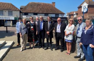 Hailsham town councillors at 2023 Armed Forces Day Service