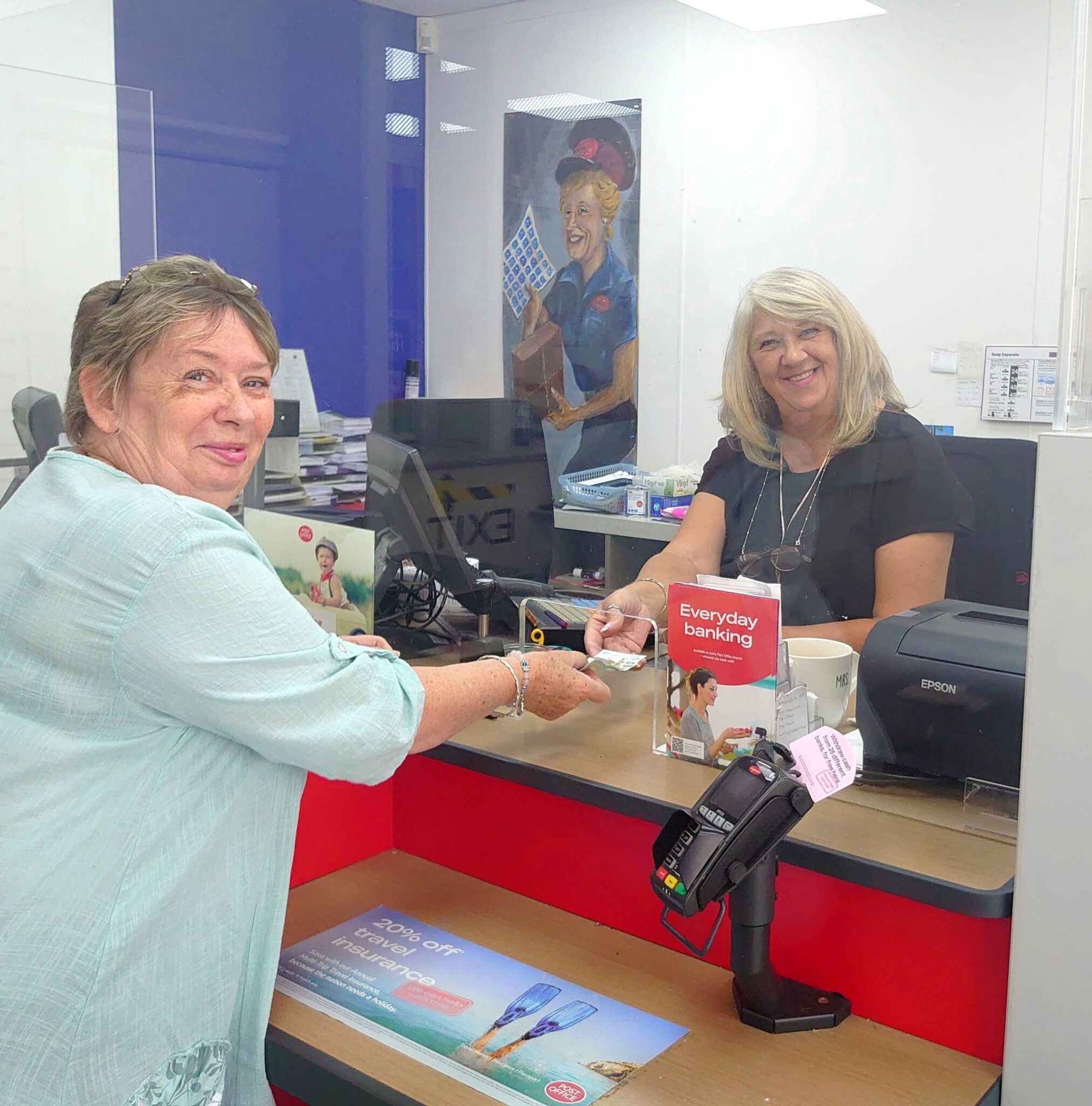 Town Councillor Visits High Street Post Office Hailsham Town Council
