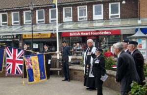 Photo of the Armed Forces Day service held at the Hailsham War Memorial on Sunday 29th June 2025