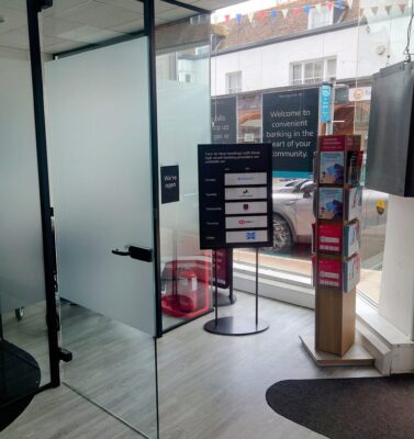 Photo of banking hub facility at Hailsham Post Office