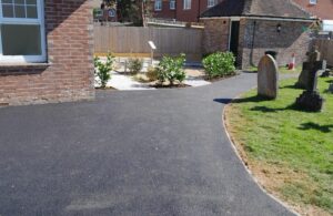 Photo of completed resurfacing of footpath leading to Hailsham Pet Cemetery