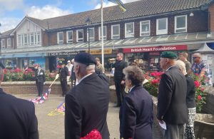 Photo of the Armed Forces Day service held at the Hailsham War Memorial on Sunday 28th June 2026