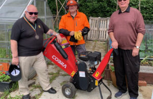 Photo of Cllr Colin Mitchell at Hailsham Allotment Society's Open Day on 13 June 2026