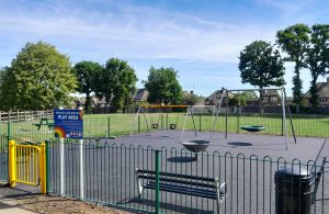 Photo of the recent improvements at the Quinnell Drive children's play area