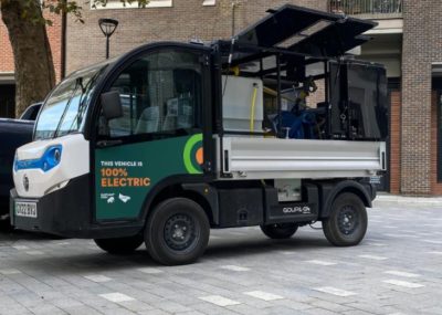 Photo of a Goupil street cleaning vehicle. Copyright Trafalgar Cleaning Equipment Ltd
